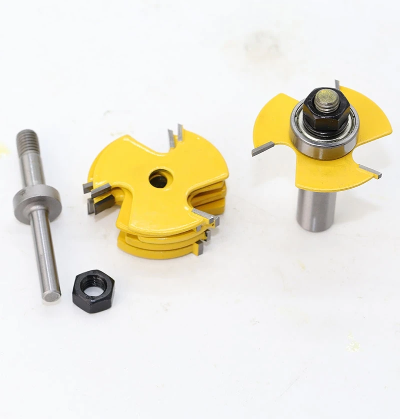 2Pc 6 Piece Slot Cutter 3 Wing Router Bit Set Woodworking Chisel Cutter Tool- 1/2"& 1/4" Shank Tenon Cutter for Woodworking Tool
2Pc 6 Piece Slot Cutter 3 Wing Router Bit Set Woodworking Chisel Cutter Tool- 1/2"& 1/4" Shank Tenon Cutter for Woodworking Tool