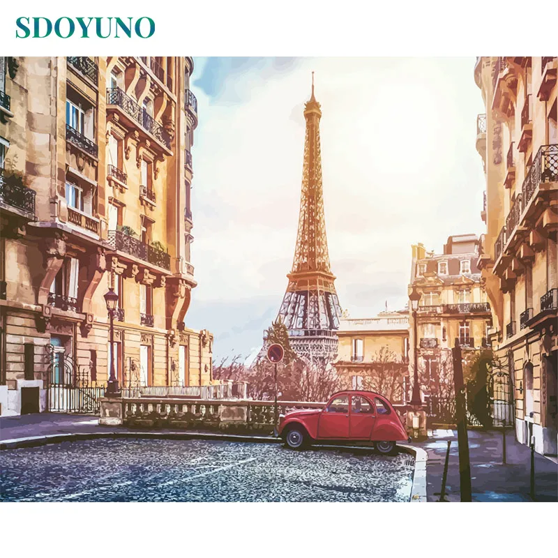 SDOYUNO Paint By Number Canvas Painting Kits DIY Frameless Painting By Numbers 60x75cm Paris Landscape For Home Decoration
SDOYUNO Paint By Number Canvas Painting Kits DIY Frameless Painting By Numbers 60x75cm Paris Landscape For Home Decoration