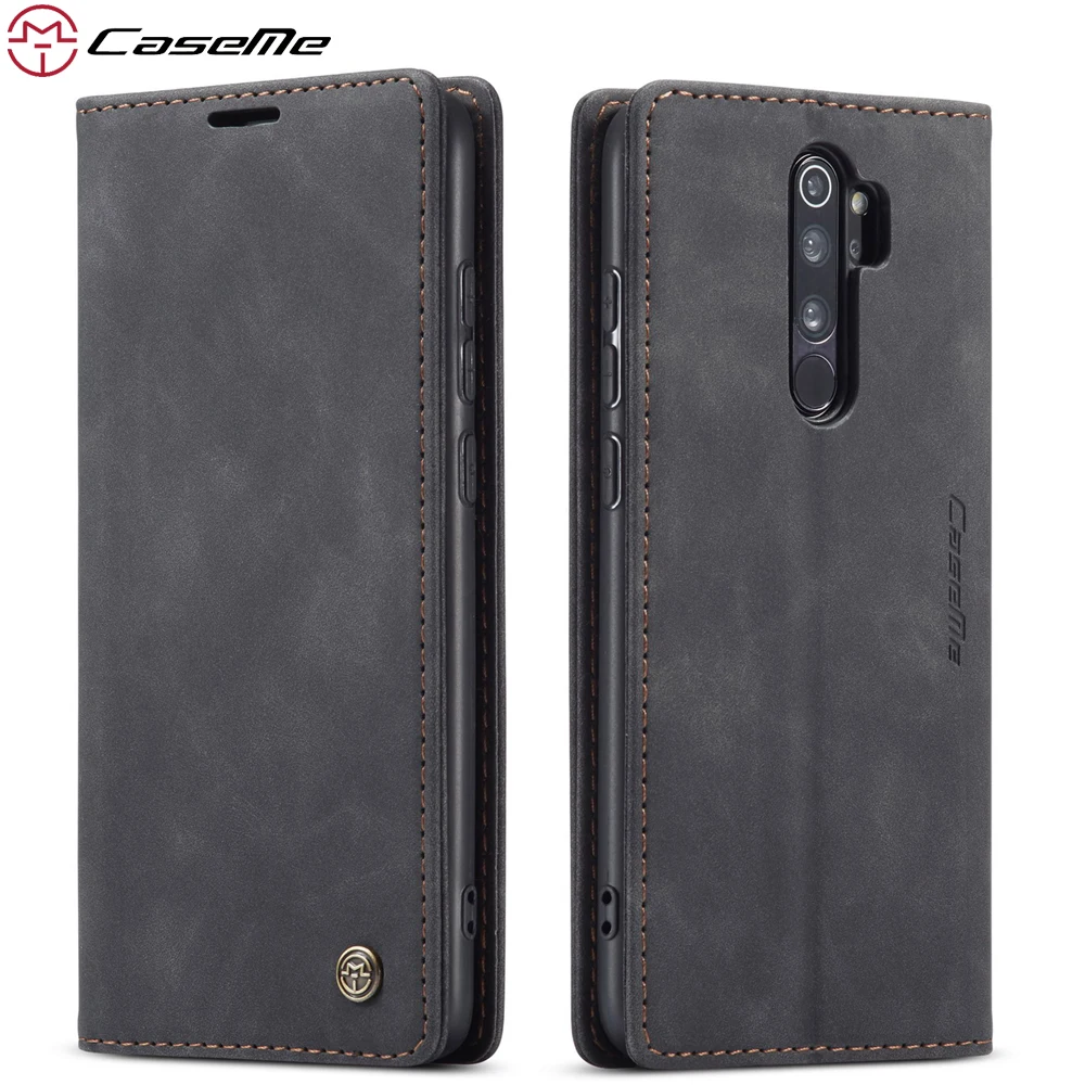 Кожаный чехол для XiaoMi RedMi Note 8 Pro CaseMe Ретро кошелек роскошный магнитный держатель