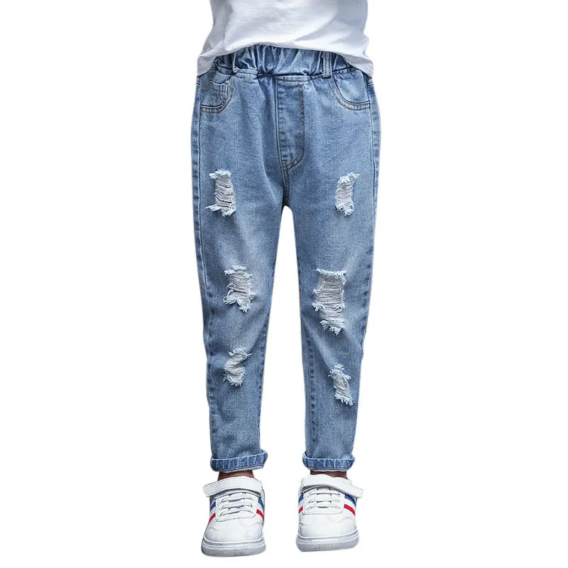 Children Ripped Hole Jeans Pants 2019 New Spring Kids Broken Denim Trousers for Baby Girl 4-12T Casual Pants Girls Jeans
Children Ripped Hole Jeans Pants 2019 New Spring Kids Broken Denim Trousers for Baby Girl 4-12T Casual Pants Girls Jeans