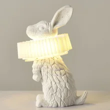 Modern Minimalist Table Light Resin Rabbit Animal Luxury Living Room Study Children's Room Nordic Designer Bedroom Bedside Lamp
Modern Minimalist Table Light Resin Rabbit Animal Luxury Living Room Study Children's Room Nordic Designer Bedroom Bedside Lamp