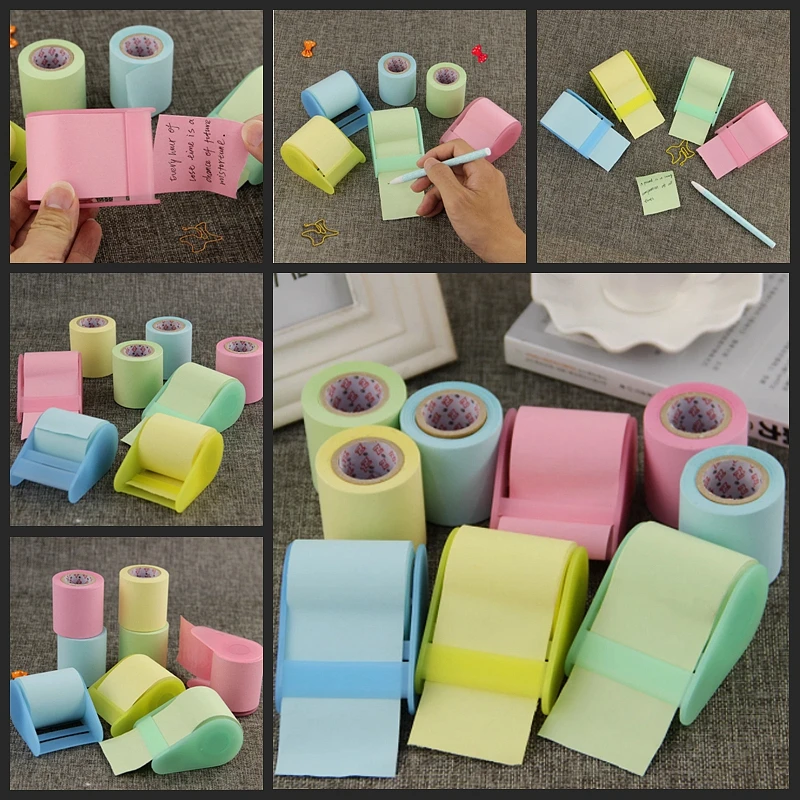 Paper Sticker Memo Pad Sticky Notes and Dispenser Stationery Material Bookmark School Supplies Scrapbook Crafts Low Tack Tape
Paper Sticker Memo Pad Sticky Notes and Dispenser Stationery Material Bookmark School Supplies Scrapbook Crafts Low Tack Tape