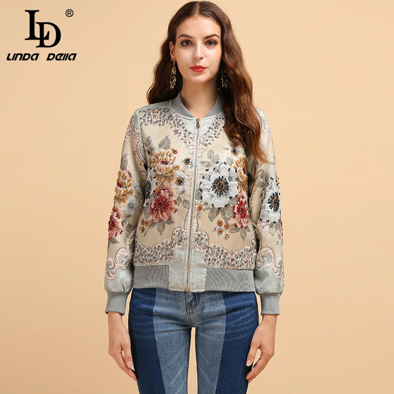 LD LINDA DELLA Fashion Runway Autumn Winter Jackets Women's Long Sleeve Gorgeous Beading Jacquard Elegant Vintage Coats Tops
LD LINDA DELLA Fashion Runway Autumn Winter Jackets Women's Long Sleeve Gorgeous Beading Jacquard Elegant Vintage Coats Tops