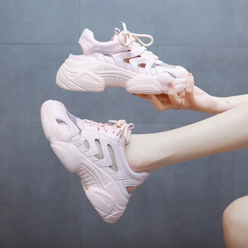 Women Summer Hollow Sneakers Chunky Shoes for Women Trainers Platform White Breathable Sneakers White Ladies Casual Shoes
Women Summer Hollow Sneakers Chunky Shoes for Women Trainers Platform White Breathable Sneakers White Ladies Casual Shoes