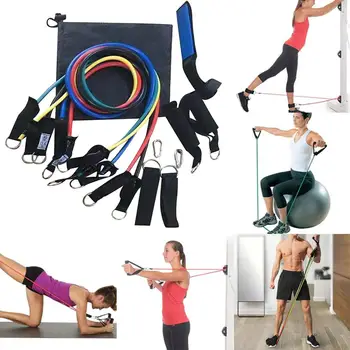 11Pcs/Set Fitness Training Exercise Yoga Pull Rope Rubber Tubes Band Stretch Training Home Elastic Resistance Band Set Expander
11Pcs/Set Fitness Training Exercise Yoga Pull Rope Rubber Tubes Band Stretch Training Home Elastic Resistance Band Set Expander