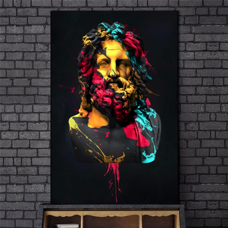 Sculpture of Zeus Oil Paintings on Canvas Greek Mythology Wall Art Posters and Prints Abstract Portrait Pictures Home Decoration
Sculpture of Zeus Oil Paintings on Canvas Greek Mythology Wall Art Posters and Prints Abstract Portrait Pictures Home Decoration