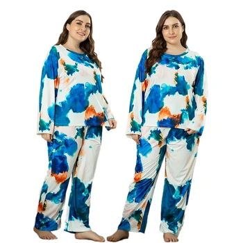 Women Pyjamas Set Printed Pijamas Long Sleeved Long Pants Sleepwear Home Suit Leisure Wear Pajamas 2 Pieces Set Lounge Wear New 
Women Pyjamas Set Printed Pijamas Long Sleeved Long Pants Sleepwear Home Suit Leisure Wear Pajamas 2 Pieces Set Lounge Wear New