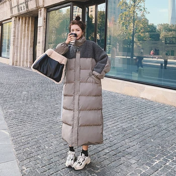 SONDR Winter 2020 Female Jacket Lamb Wool Splice Zipper Long Parkas Coat Fashion Thick Warm Loose Casual Oversized Women Jacket
SONDR Winter 2020 Female Jacket Lamb Wool Splice Zipper Long Parkas Coat Fashion Thick Warm Loose Casual Oversized Women Jacket