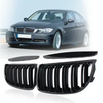 4 Color Pair Front Gloss Matt Carbon M Color Black 2 Line Double Slat Kidney Grille Grill For BMW E90 E91 4 Door 2005 06 07 2008
4 Color Pair Front Gloss Matt Carbon M Color Black 2 Line Double Slat Kidney Grille Grill For BMW E90 E91 4 Door 2005 06 07 2008