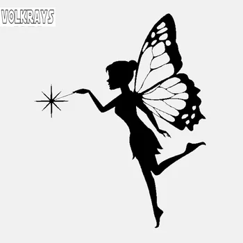 Volkrays Personalized Car Sticker Butterfly Fairy Accessories Reflective Waterproof Sunscreen Vinyl Decal Black/Silver,15cm*12cm
Volkrays Personalized Car Sticker Butterfly Fairy Accessories Reflective Waterproof Sunscreen Vinyl Decal Black/Silver,15cm*12cm