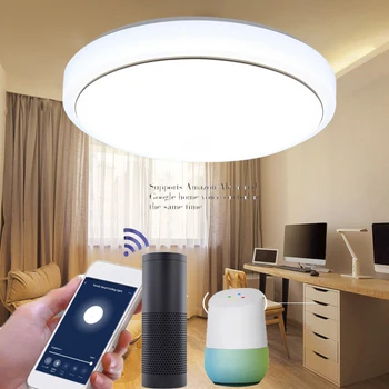 48W AC85-265V Smart Led Ceiling Light Led Ceiling Light Lamps Work With Alexa Echo Google Home Bedroom Living Room Lamp
48W AC85-265V Smart Led Ceiling Light Led Ceiling Light Lamps Work With Alexa Echo Google Home Bedroom Living Room Lamp