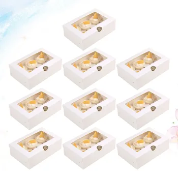 10pcs White Card Paper Packing Boxes Cupcake Containers Eco-Friendly Baking Muffin Boxes Small Inserts Cake Holder Cookie Gift B
10pcs White Card Paper Packing Boxes Cupcake Containers Eco-Friendly Baking Muffin Boxes Small Inserts Cake Holder Cookie Gift B