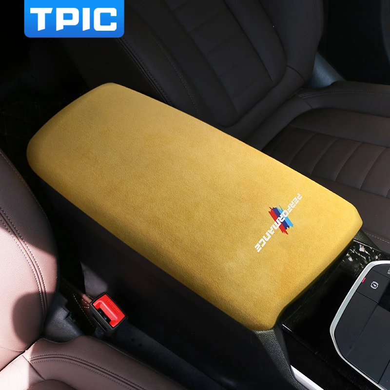TPIC Alcantara Wrap For BMW G20 G28 325i 3 Series M Performance Sticker Armrest Box Panel Cover Trim Interior Car Accessories | Автомобили