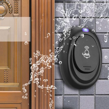 New 36 chord tones Anti-nuisanc Wireless Waterproof Doorbell Button Receiver Waterproof Plug-in Visitor Reminder Doorbell EU
New 36 chord tones Anti-nuisanc Wireless Waterproof Doorbell Button Receiver Waterproof Plug-in Visitor Reminder Doorbell EU