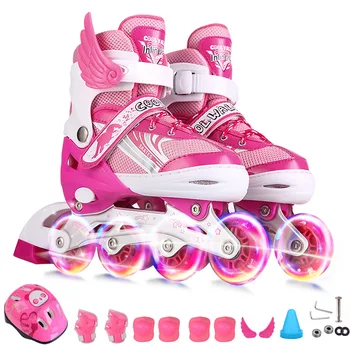 Children Kids Inline Skate Roller Skating Shoes Boy And Girl For 18.5cm 21.5cm 24cm Breathable Pu Wheels Patines
Children Kids Inline Skate Roller Skating Shoes Boy And Girl For 18.5cm 21.5cm 24cm Breathable Pu Wheels Patines