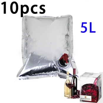 10pcs Portable 5L Storage Bag Butterfly Valve Tap Filling Water Beer Juice Drinks Food Storing Liquids Bags
10pcs Portable 5L Storage Bag Butterfly Valve Tap Filling Water Beer Juice Drinks Food Storing Liquids Bags