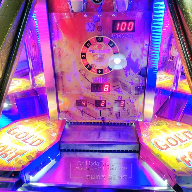 Amusement Center 6 Players Gold Fort Gambling Jackpot Arcade Games Lottery Prize Tickets Redemption Coin Pusher Game Machine 1