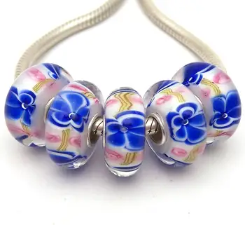 JGWG1251 5X 100% Authenticity S925 Sterling Silver Beads Murano Glass beads Fit European Charms Bracelet diy jewelry Lampwork 
JGWG1251 5X 100% Authenticity S925 Sterling Silver Beads Murano Glass beads Fit European Charms Bracelet diy jewelry Lampwork