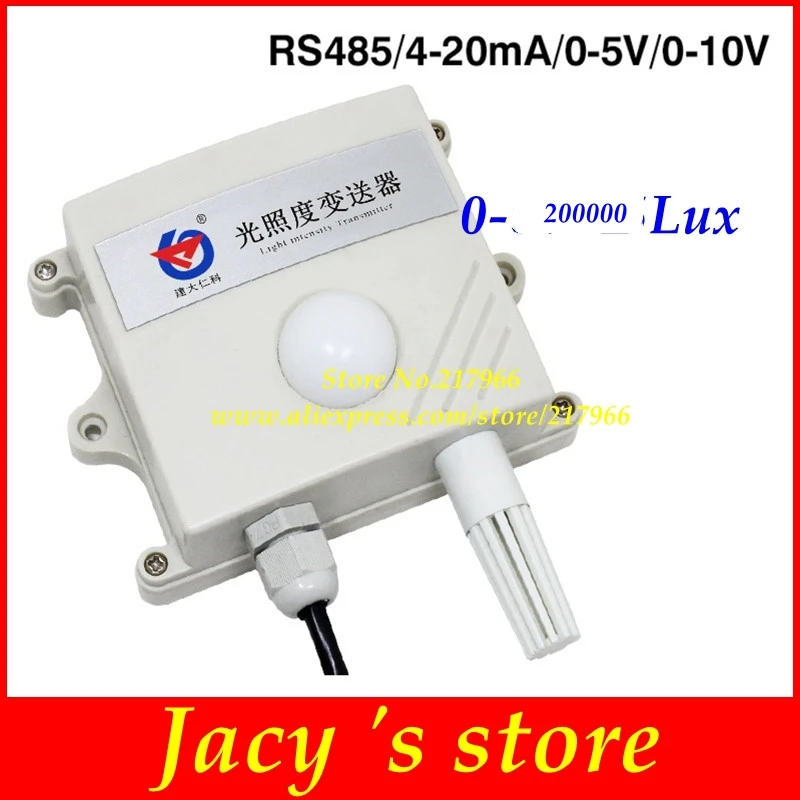 0-200000Lux Illumination Transmitter light sensor Illumination Sensor Industrial Illuminance Meter rs485 4-20MA 0-5V 0-10V
0-200000Lux Illumination Transmitter light sensor Illumination Sensor Industrial Illuminance Meter rs485 4-20MA 0-5V 0-10V