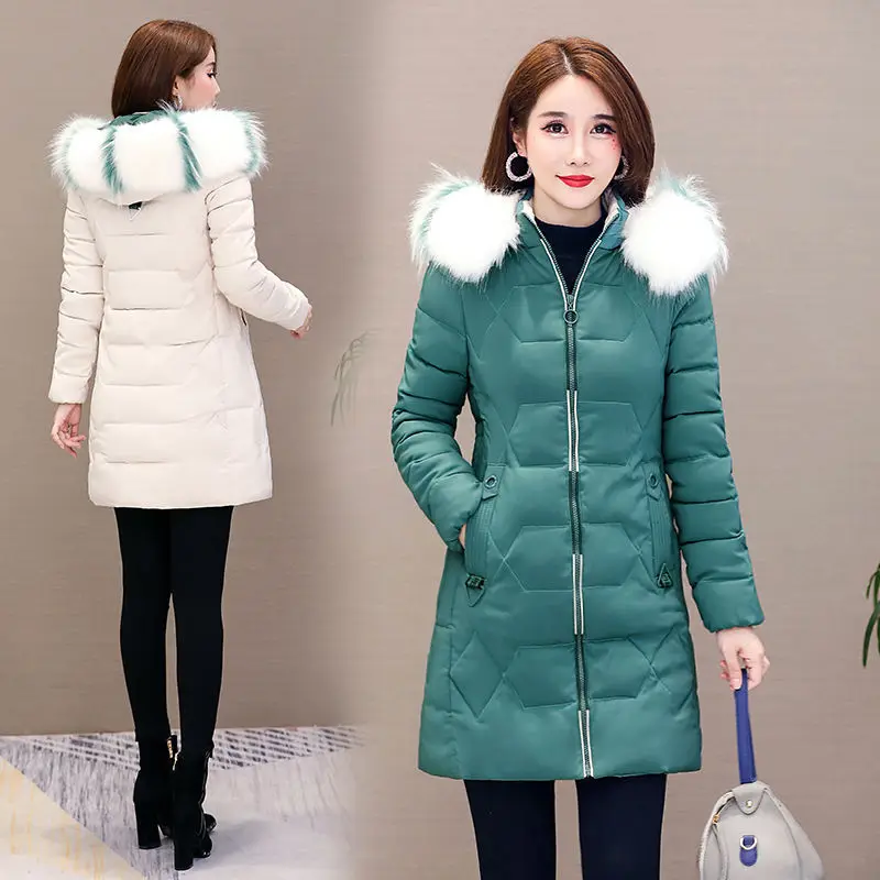 2019 New Style Cotton Coat Women's Mid-length Korean-style Versatile Slim Fit Slimming Flower Fur Collar Winter Coat Winter Mom
2019 New Style Cotton Coat Women's Mid-length Korean-style Versatile Slim Fit Slimming Flower Fur Collar Winter Coat Winter Mom