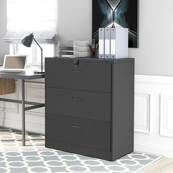 Lateral File Cabinet Lockable Heavy Duty Metal 3 Drawer File Cabinet Office Storage Box
Lateral File Cabinet Lockable Heavy Duty Metal 3 Drawer File Cabinet Office Storage Box