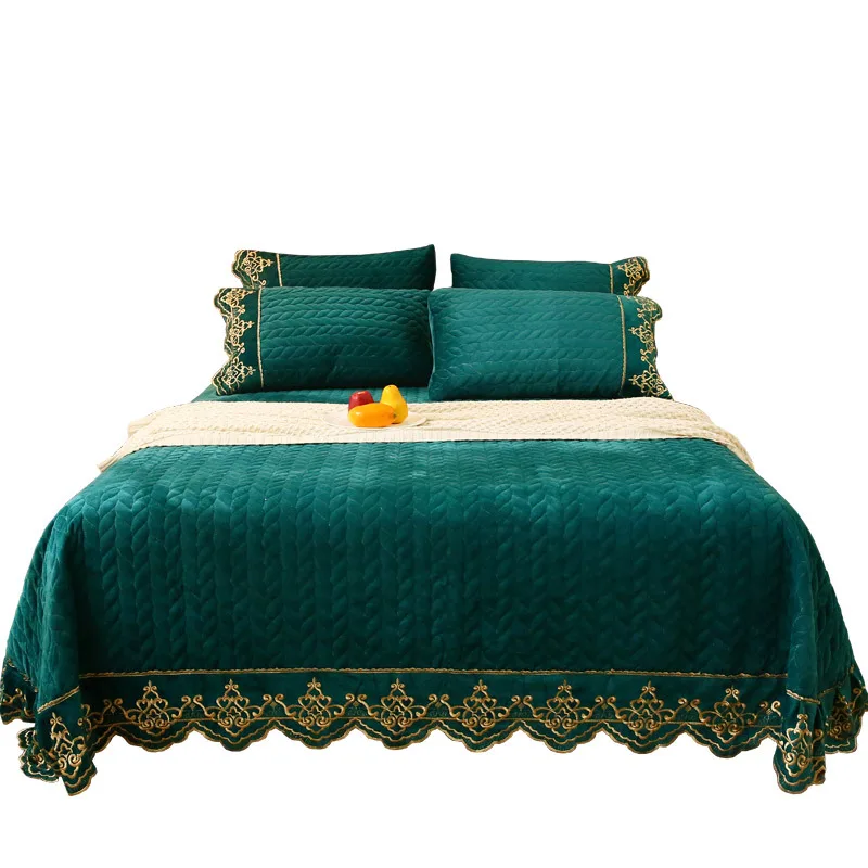New Bedding 3pcs Cotton Crystal Fleece Lace Sheet Pillowcase Thickened Warm Quilted Four Seasons Cover Blanket Foldable Blanket
New Bedding 3pcs Cotton Crystal Fleece Lace Sheet Pillowcase Thickened Warm Quilted Four Seasons Cover Blanket Foldable Blanket