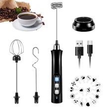 Handheld Electric Mixer Blender Milk Frother Coffee Cappuccino Mixer Tools USB Recharge Stainless Bubble Maker Whisk Portable
Handheld Electric Mixer Blender Milk Frother Coffee Cappuccino Mixer Tools USB Recharge Stainless Bubble Maker Whisk Portable