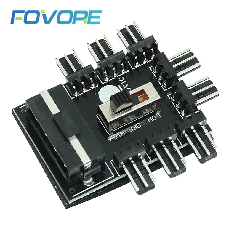 PC 1 to 8 4Pin Molex Cooler Cooling Fan Hub Splitter Cable PWM 3Pin Power Supply Speed Controller Adapter For PC Mining
PC 1 to 8 4Pin Molex Cooler Cooling Fan Hub Splitter Cable PWM 3Pin Power Supply Speed Controller Adapter For PC Mining
