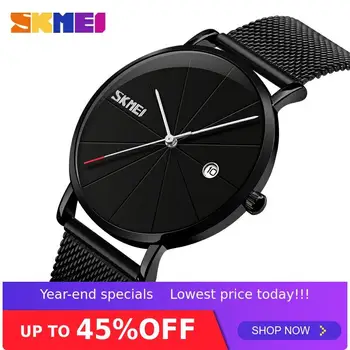 

SKMEI Men Quartz Wristwatches Women Watches Waterproof 30M Big Dial Calendar Quartz Watch relogio masculino 9183