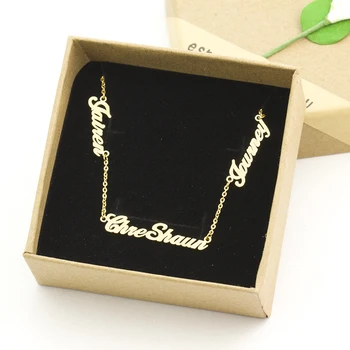 3 Nameplate Necklace Name Pendant Women Men Chokers Necklaces Letter Jewelry For Family Kids Clavicle Chain Best friend Gifts
3 Nameplate Necklace Name Pendant Women Men Chokers Necklaces Letter Jewelry For Family Kids Clavicle Chain Best friend Gifts