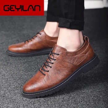 Brand 2019 Spring Big Size 39-44 business Leather Men Shoes Oxford Casual Classic Sneakers For Male Comfortable Footwear *H1906
Brand 2019 Spring Big Size 39-44 business Leather Men Shoes Oxford Casual Classic Sneakers For Male Comfortable Footwear *H1906