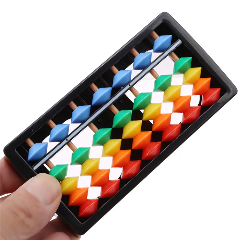 Plastic Rainbow Abacus Arithmetic Soroban 7 Digits Kids Maths Calculating Tools Children Educational Toys Abacus Size 12x6cm
Plastic Rainbow Abacus Arithmetic Soroban 7 Digits Kids Maths Calculating Tools Children Educational Toys Abacus Size 12x6cm