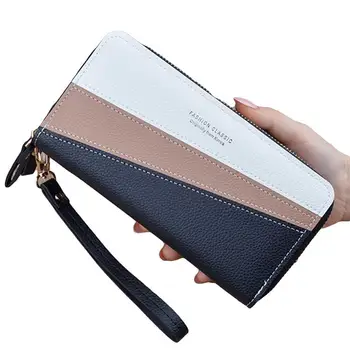 11.11 Hot Women Color Block Double Zipper Long Wallet Faux Leather Money Card Holder Purse Christmas gift
11.11 Hot Women Color Block Double Zipper Long Wallet Faux Leather Money Card Holder Purse Christmas gift