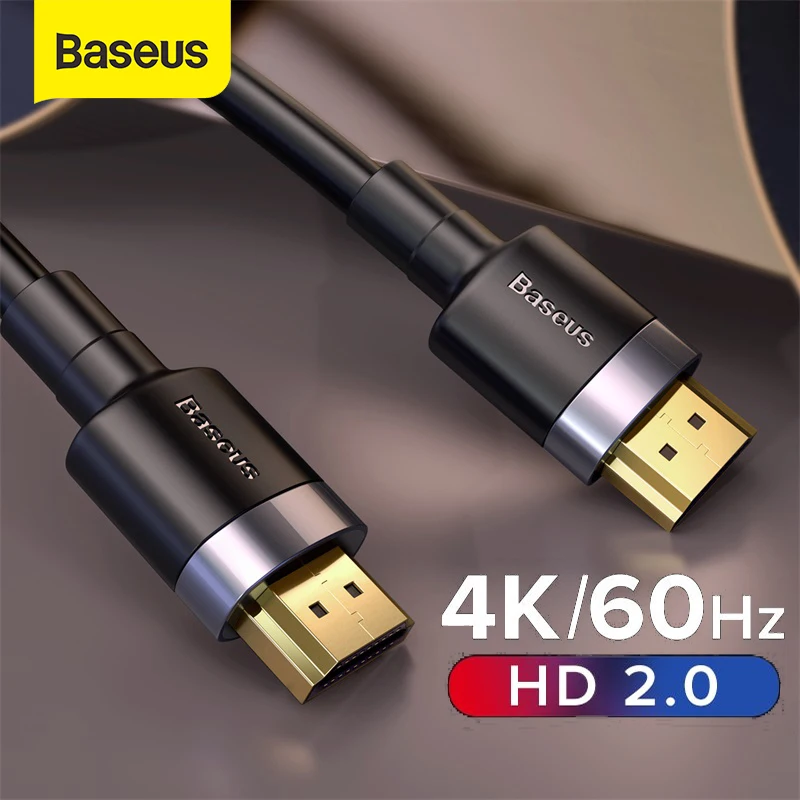 Baseus HDMI-compatible 4K HD 2.0 Cable Cord for PS4 TV Monitor Splitter Switch Box Extender 60Hz Video Cabo | Электроника