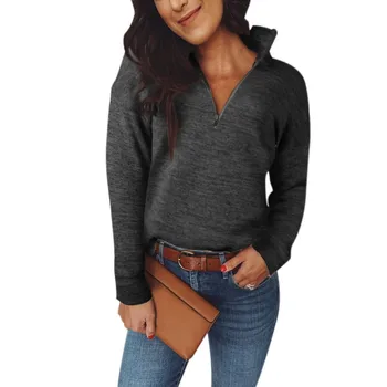 Women Autumn Winter Loose Long Sleeves Sweatshirts Turtleneck Zipped Pullover Hoodies 2019 Sweatshirts
Women Autumn Winter Loose Long Sleeves Sweatshirts Turtleneck Zipped Pullover Hoodies 2019 Sweatshirts