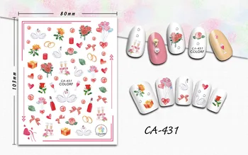 3D Nail Sticker Girl Manicure Decals Decoration Stickers for Nails Gift Box Flower Balloon Design Nail Art Sticker Accessories
3D Nail Sticker Girl Manicure Decals Decoration Stickers for Nails Gift Box Flower Balloon Design Nail Art Sticker Accessories
