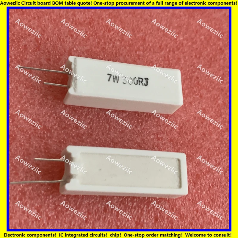 10 шт./лот 7W300RJ 7w300поом, фотоэлемент J, квадратный кв. м., сопротивление вертикальному цементу 7W300ohm 7W 300RJ 7W300R, керамическое сопротивление, точность ± 5%, мощность
10 шт./лот 7W300RJ 7w300поом, фотоэлемент J, квадратный кв. м., сопротивление вертикальному цементу 7W300ohm 7W 300RJ 7W300R, керамическое сопротивление, точность ± 5%, мощность