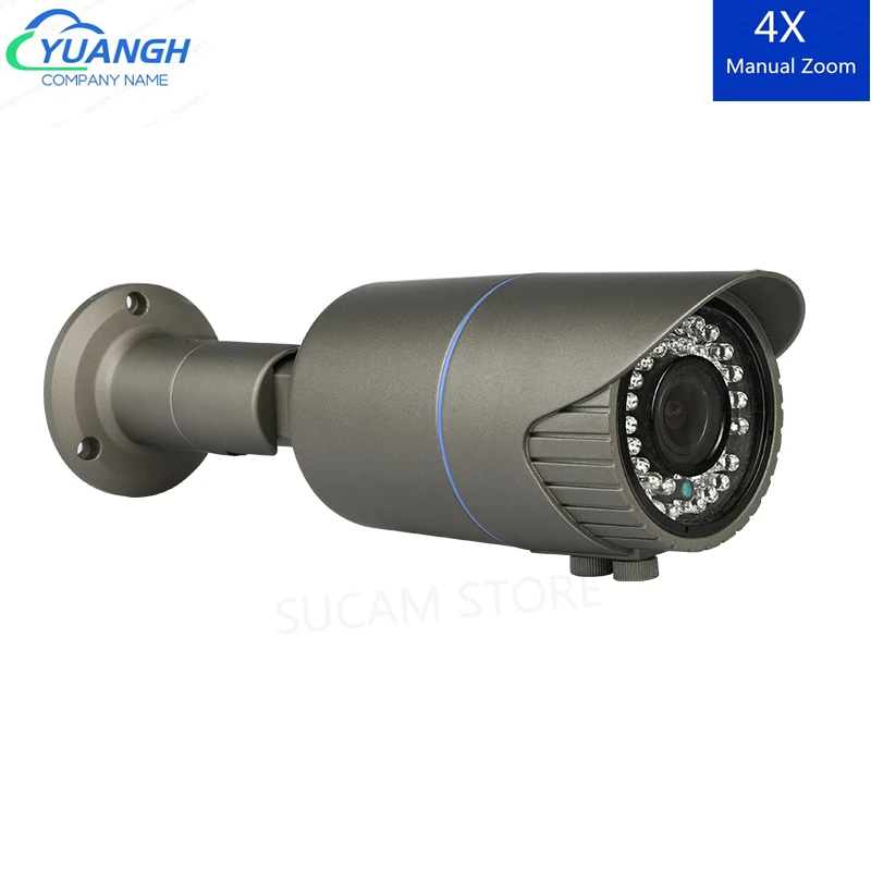 5MP Security Outdoor AHD Camera Night Vision 2.8-12mm Manual Zoom Lens OSD Menu Waterproof Metal Bullet CCTV Camera
5MP Security Outdoor AHD Camera Night Vision 2.8-12mm Manual Zoom Lens OSD Menu Waterproof Metal Bullet CCTV Camera