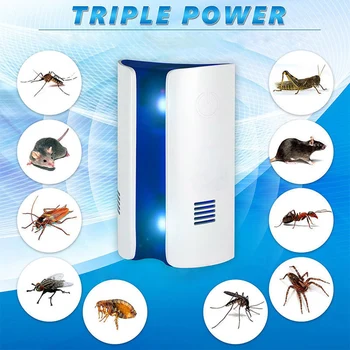 

Mosquito Repellent Mouse Rejection Insect Pest Reject Ultrasound Mouse Cockroach Insect Rats Bug Mosquito Repeller Device