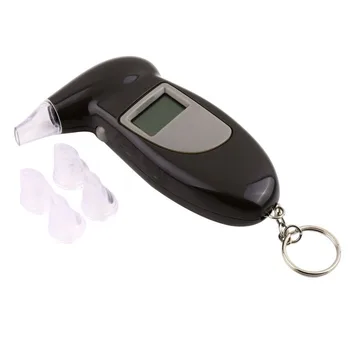 Digital Alcohol Breath Tester Breathalyzer Analyzer Detector Test Keychain Breathalizer Breathalyser Device LCD Display
Digital Alcohol Breath Tester Breathalyzer Analyzer Detector Test Keychain Breathalizer Breathalyser Device LCD Display