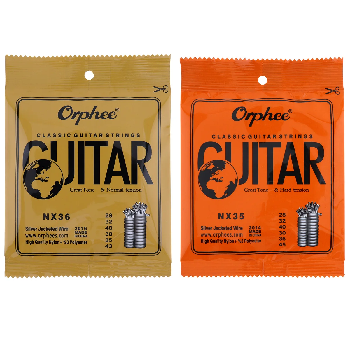 Orphee 6pcs/set Guitar Strings Conventional Classical Guitar String Series E/B/G/D/A/E Use High-quality Nylon Wire Feel Moderate
Orphee 6pcs/set Guitar Strings Conventional Classical Guitar String Series E/B/G/D/A/E Use High-quality Nylon Wire Feel Moderate