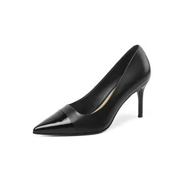 Genuine Leather Women Pumps High Heel Wedding Party Shoes Woman Spring black Shoes Ladies
Genuine Leather Women Pumps High Heel Wedding Party Shoes Woman Spring black Shoes Ladies