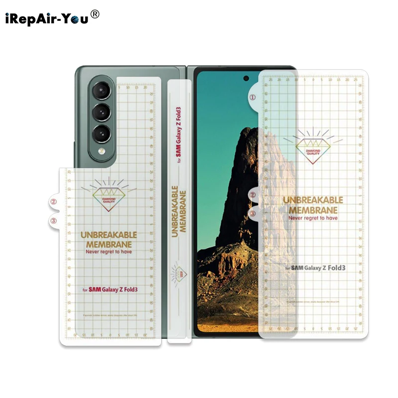 Мягкая Гидрогелевая пленка 9D из ТПУ для Samsung Galaxy Z Fold 3 гибкая Передняя и задняя