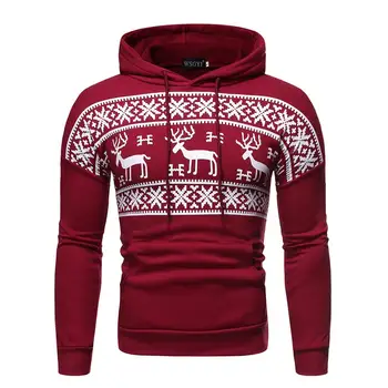Deer Print Hooded Pullover Casual Men's Sweatshirts Hooded Pullovers Tops Tracksuit Hoodies Red Black
Deer Print Hooded Pullover Casual Men's Sweatshirts Hooded Pullovers Tops Tracksuit Hoodies Red Black