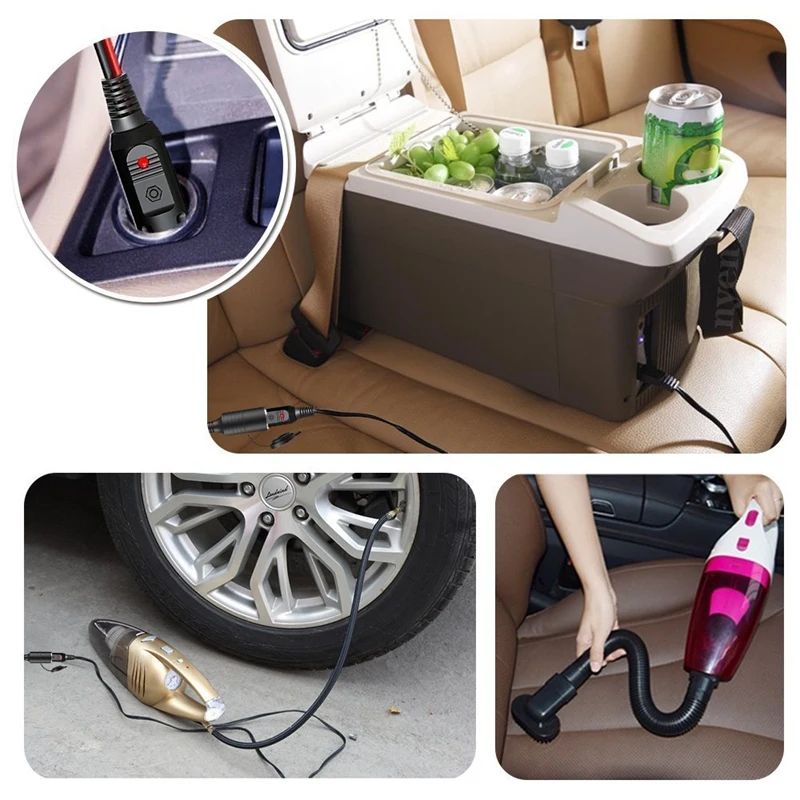 3M 12V / 24V Car Extension Cable for Cigarette Lighter Dustproof Waterproof Car Battery Terminal Alligator Clip Socket Adapter (
3M 12V / 24V Car Extension Cable for Cigarette Lighter Dustproof Waterproof Car Battery Terminal Alligator Clip Socket Adapter (