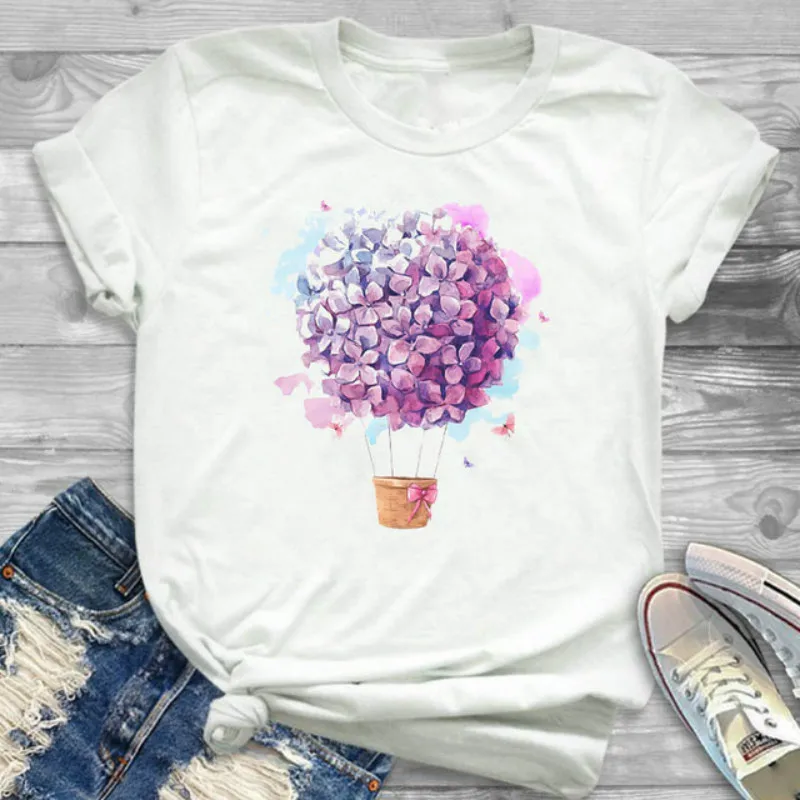 Women 2020 Summer Short Sleeve Flower Fashion Lady T-shirts Top T Shirt Ladies Womens Floral Graphic Female Tee T-Shirt
Women 2020 Summer Short Sleeve Flower Fashion Lady T-shirts Top T Shirt Ladies Womens Floral Graphic Female Tee T-Shirt