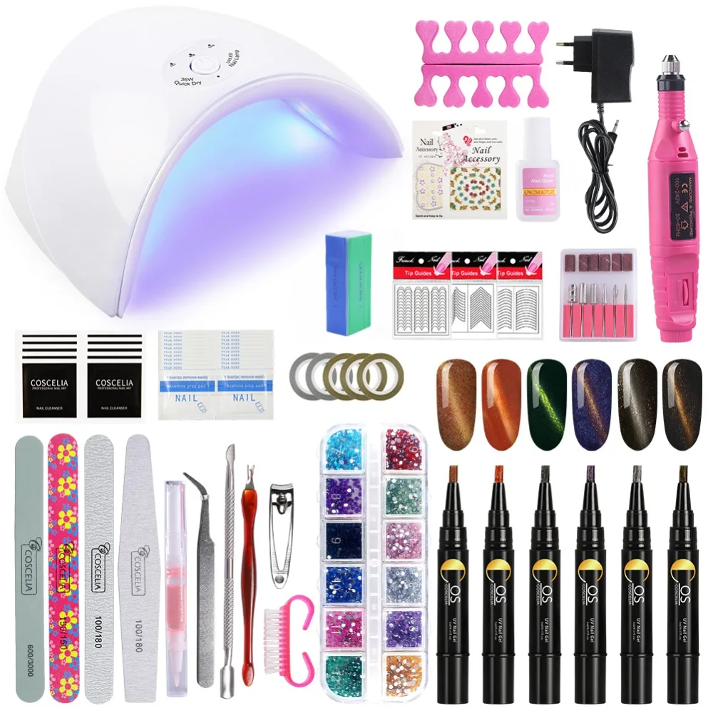 Full Manicure Set With Lamp And Nail Drill Full Set Of Nail Art Tools 6pcs Nail Gel Polish Kit Three Sets For Option Beauty Girl
Full Manicure Set With Lamp And Nail Drill Full Set Of Nail Art Tools 6pcs Nail Gel Polish Kit Three Sets For Option Beauty Girl