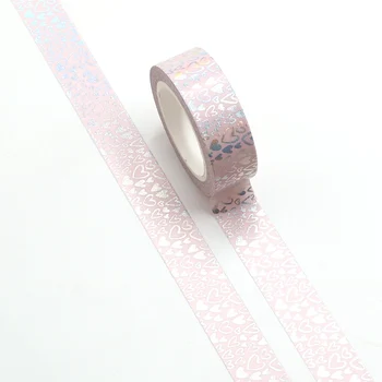 NEW Cute Silver Foil Hearts Washi Tape Japanese Paper for DIY Planner Scrapbooking Stickers Decorative Masking Tape Stationery
NEW Cute Silver Foil Hearts Washi Tape Japanese Paper for DIY Planner Scrapbooking Stickers Decorative Masking Tape Stationery