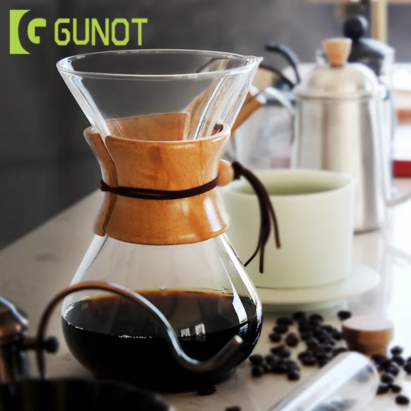 GUNOT Classic Glass Coffee Pot Espresso Coffee Maker Simple Style High Quality Pour Over Coffeemaker Coffe Machine Filter 400ml
GUNOT Classic Glass Coffee Pot Espresso Coffee Maker Simple Style High Quality Pour Over Coffeemaker Coffe Machine Filter 400ml
