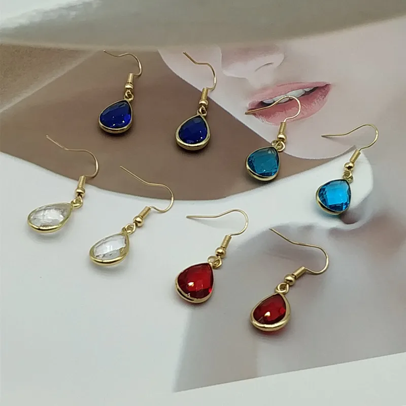 Korean Style Water Drop Dangle Earrings Multicolor Crystals Luxury Wedding Earing for Brides
Korean Style Water Drop Dangle Earrings Multicolor Crystals Luxury Wedding Earing for Brides